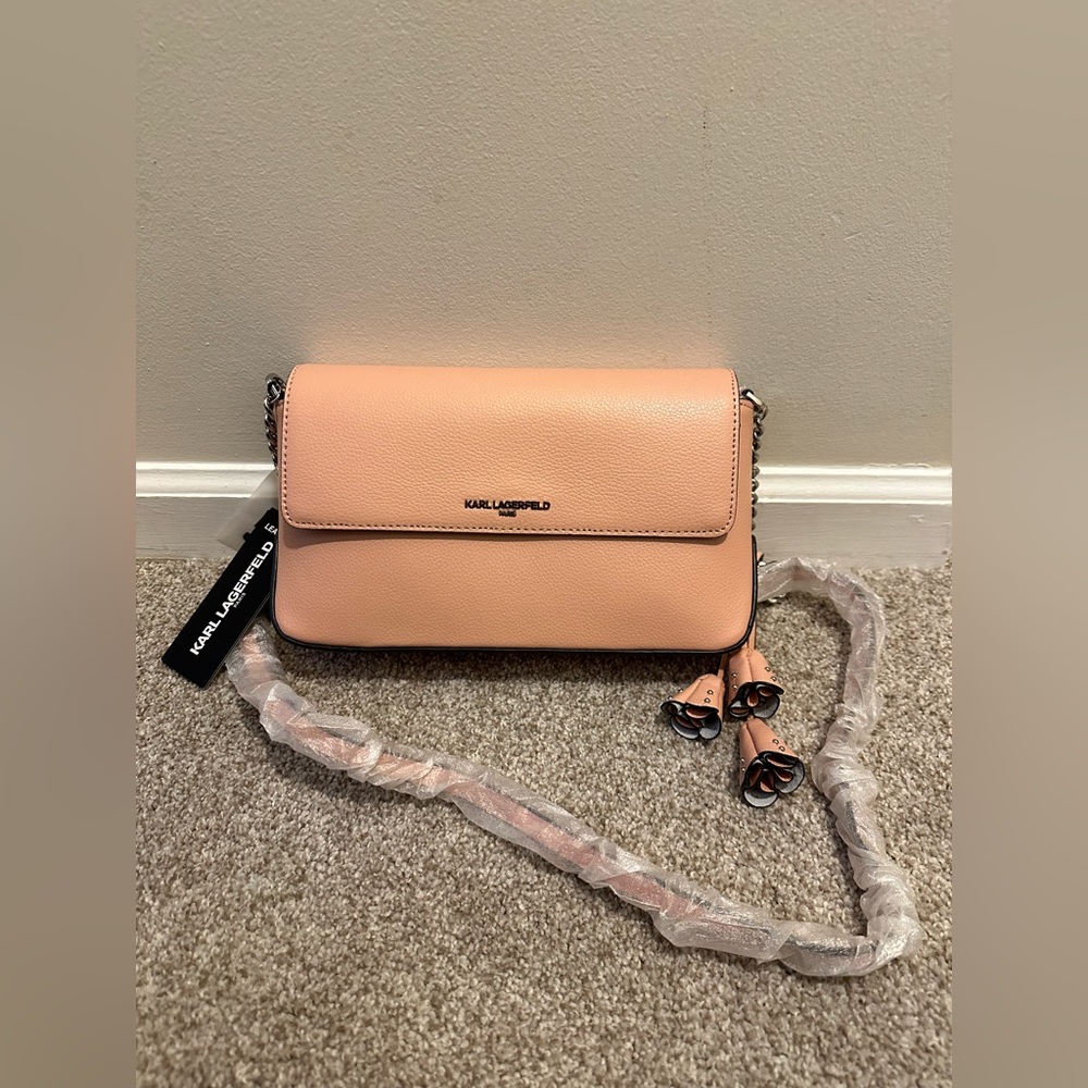 Karl Lagerfeld Iris Leather Crossbody Bag